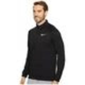 NEW Men S NIKE Quarter Zip Training Fleece Shirt Long Sleeve 860477-010 Black